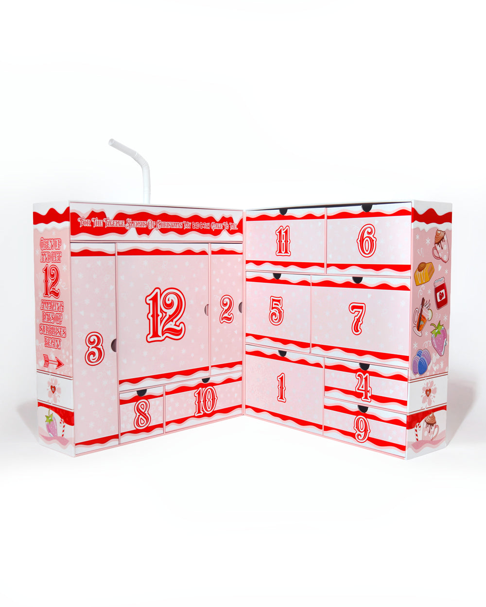 (KUN BOKS) 12 Sleighs Of Christmas Bad Bitch Hudpleie Adventskalender