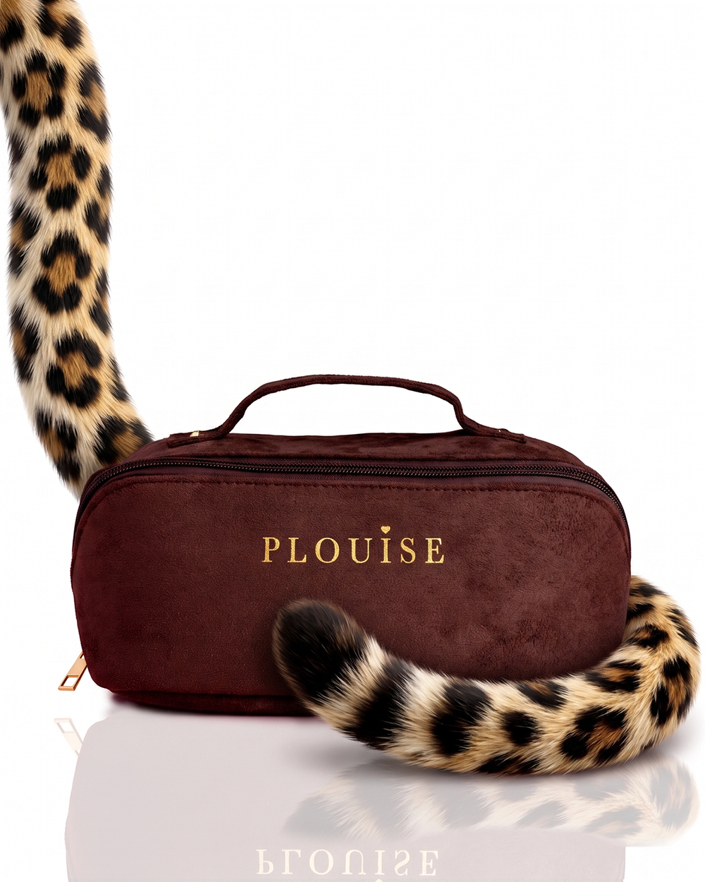 Kosmetyczka ze sztucznego zamszu w stylu Cheetah Mode