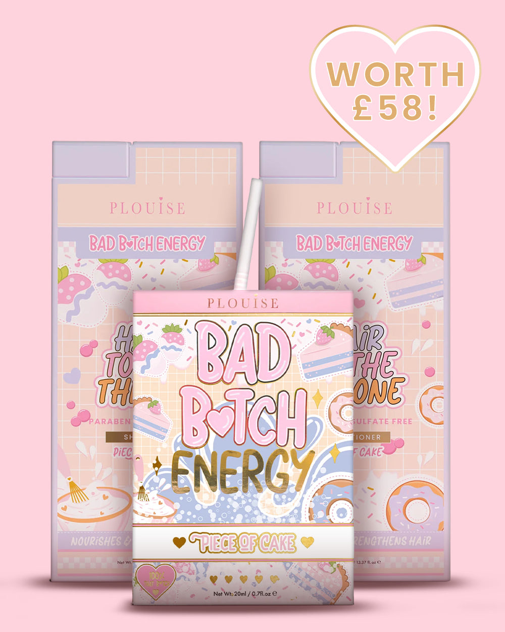Soft Girl Bad Bitch energie- en haarverzorgingsbundel
