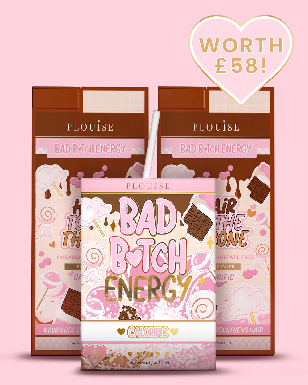 Soft Girl Bad Bitch energie- en haarverzorgingsbundel