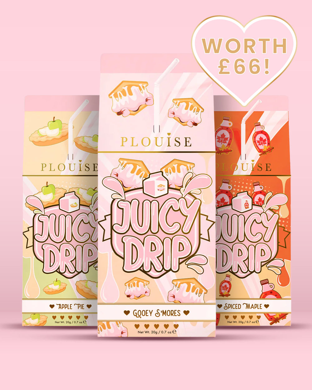 Trio goutte à goutte juteux