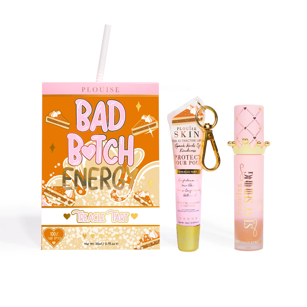 Duo de condicionador labial e óleo labial Bad Bitch Energy - morango