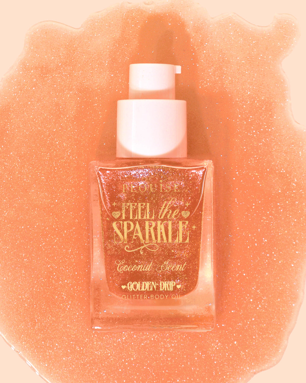 Voel de Sparkle Diamond Glitter Lichaamsolie - Gouden Drip