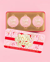 Kerstkoekjes verwend met keuze Blush Tin