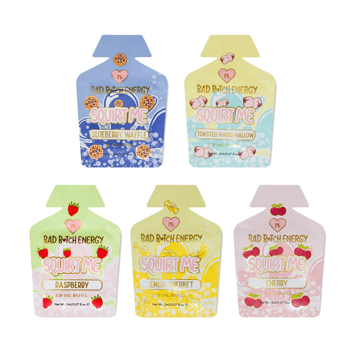 P.Louise Squirt Me Lip Oil Refill Sachet Packs 2ml