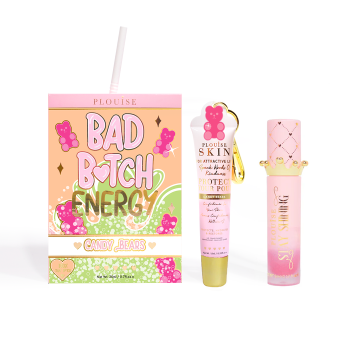 Bad Bitch Energy Lip Conditioner & Lip Oil Duo - Strawberry