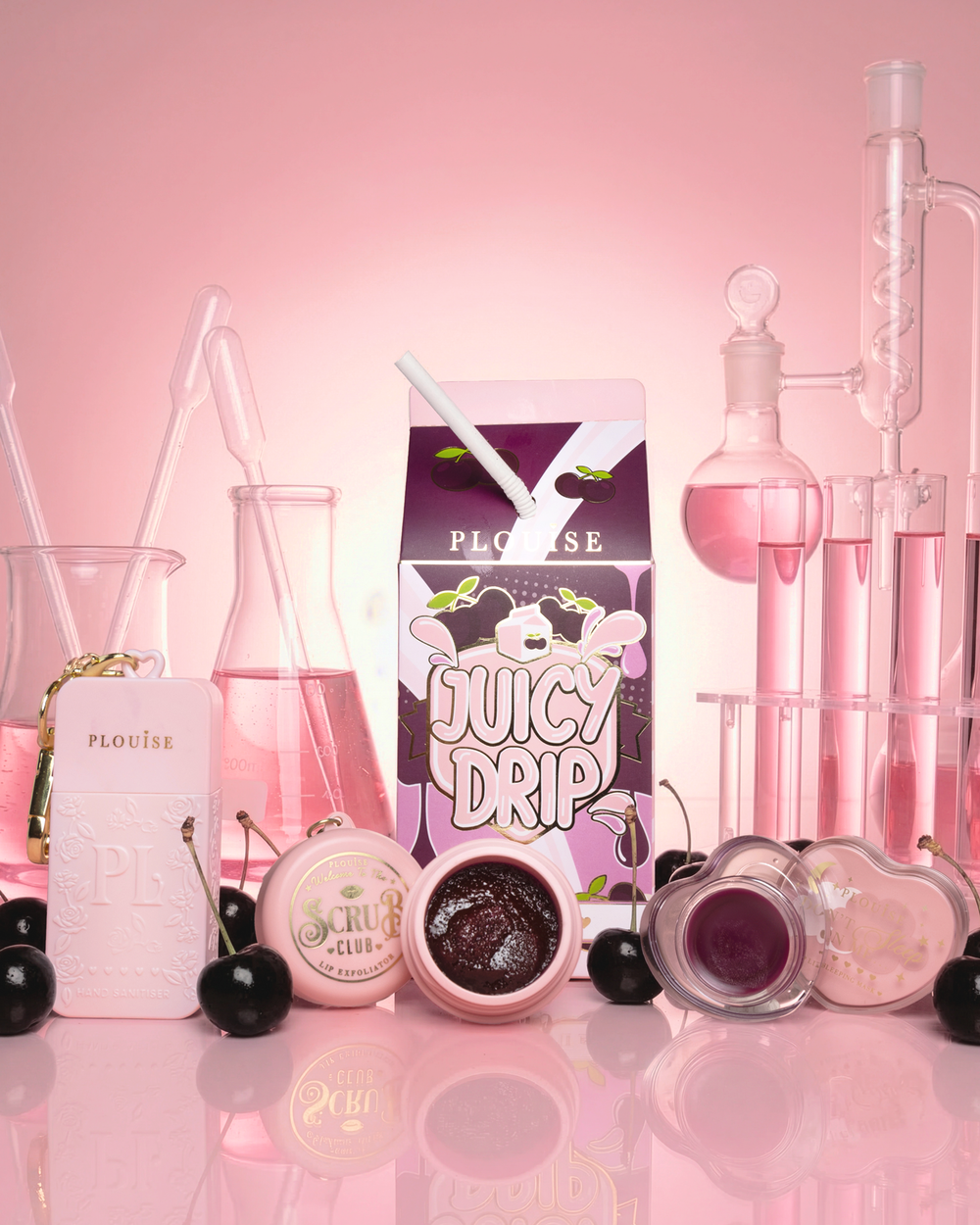 Sort Cherry Kiss & Clean Sæt