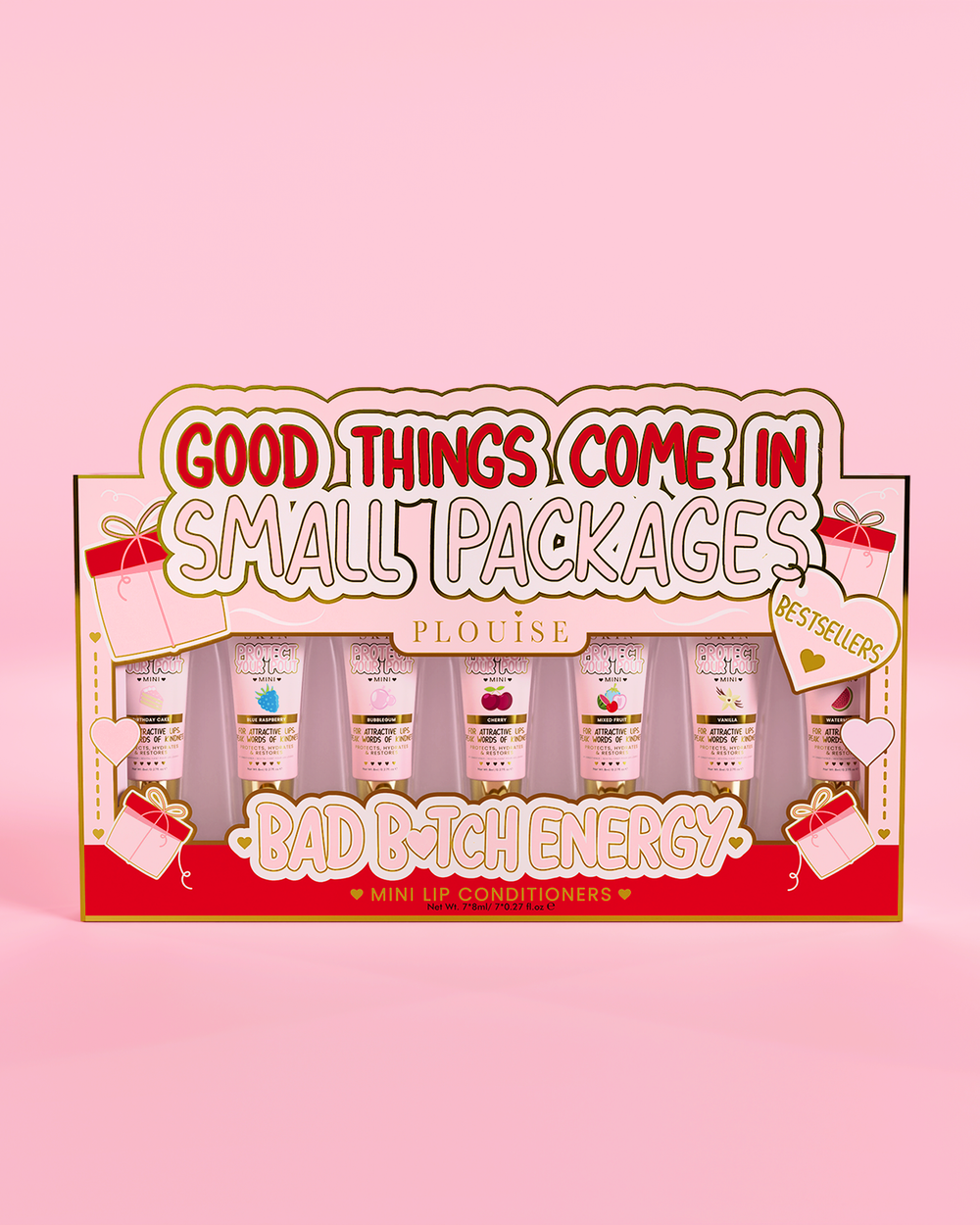 Les bonnes choses viennent en petits paquets Coffret cadeau mini revitalisant pour les lèvres