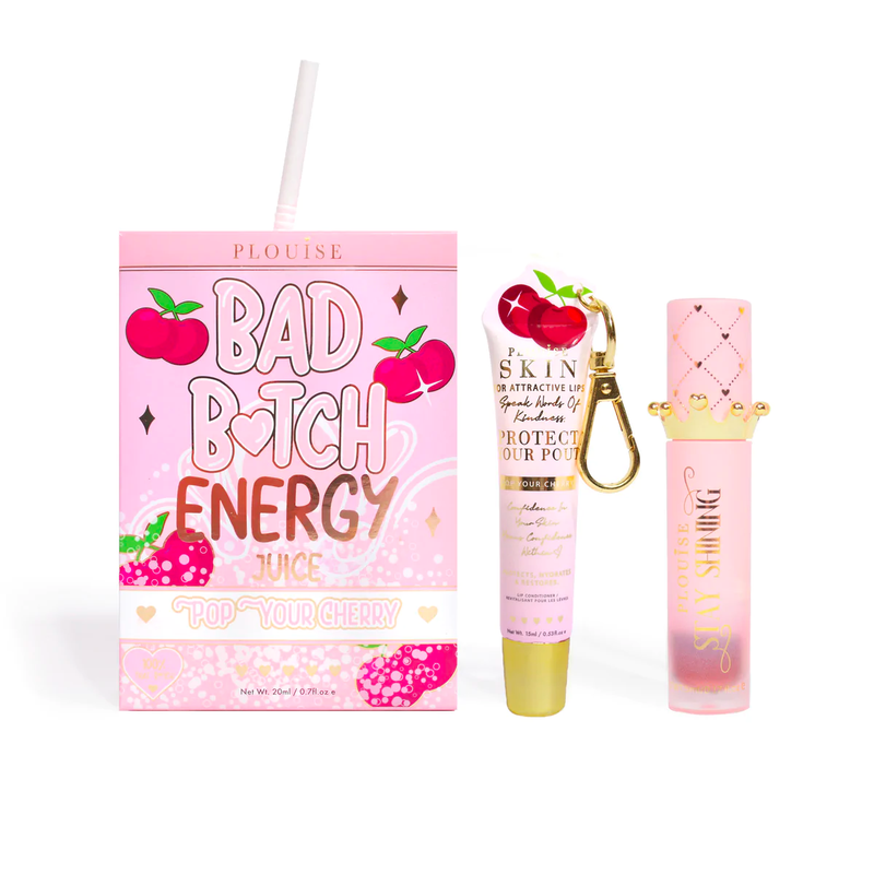 Bad Bitch Energy Lip Conditioner & Lip Oil Duo - Blue Raspberry