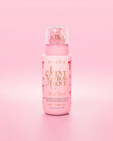 Pink bottle of P.Louise 'Scent From Above' hair and body mist in blush beach scent