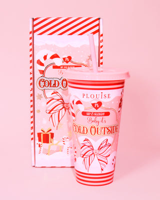 P.louise bebé es frío afuera y santas pequeño tazas de buhardilla