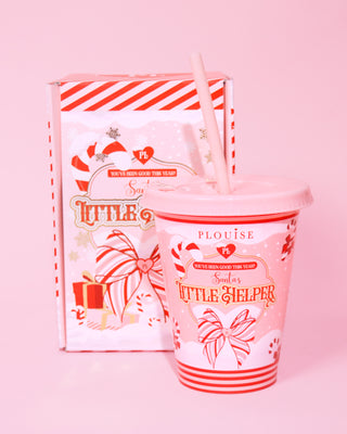 P.louise bebé es frío afuera y santas pequeño tazas de buhardilla