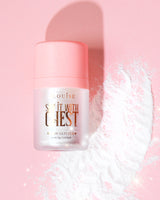 Zeg het met losse bodyglitter op de borst