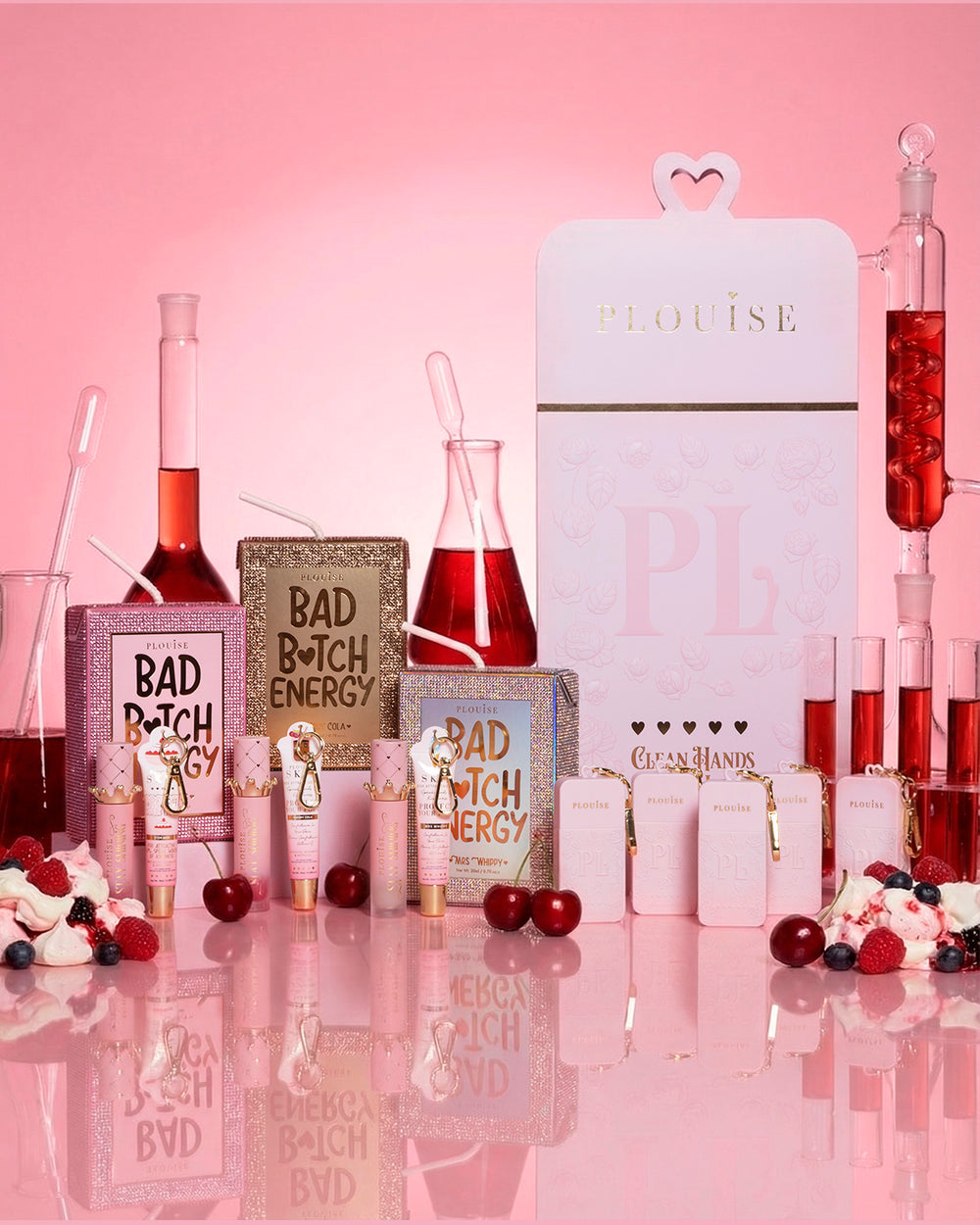Crystal Lip Trio & Hand Sanitiser Spray PR Gavesæt