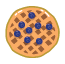 Bosbessenwafel