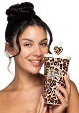 Gepard Spotted Nipping 600ml rustfritt stål Tumbler Cup